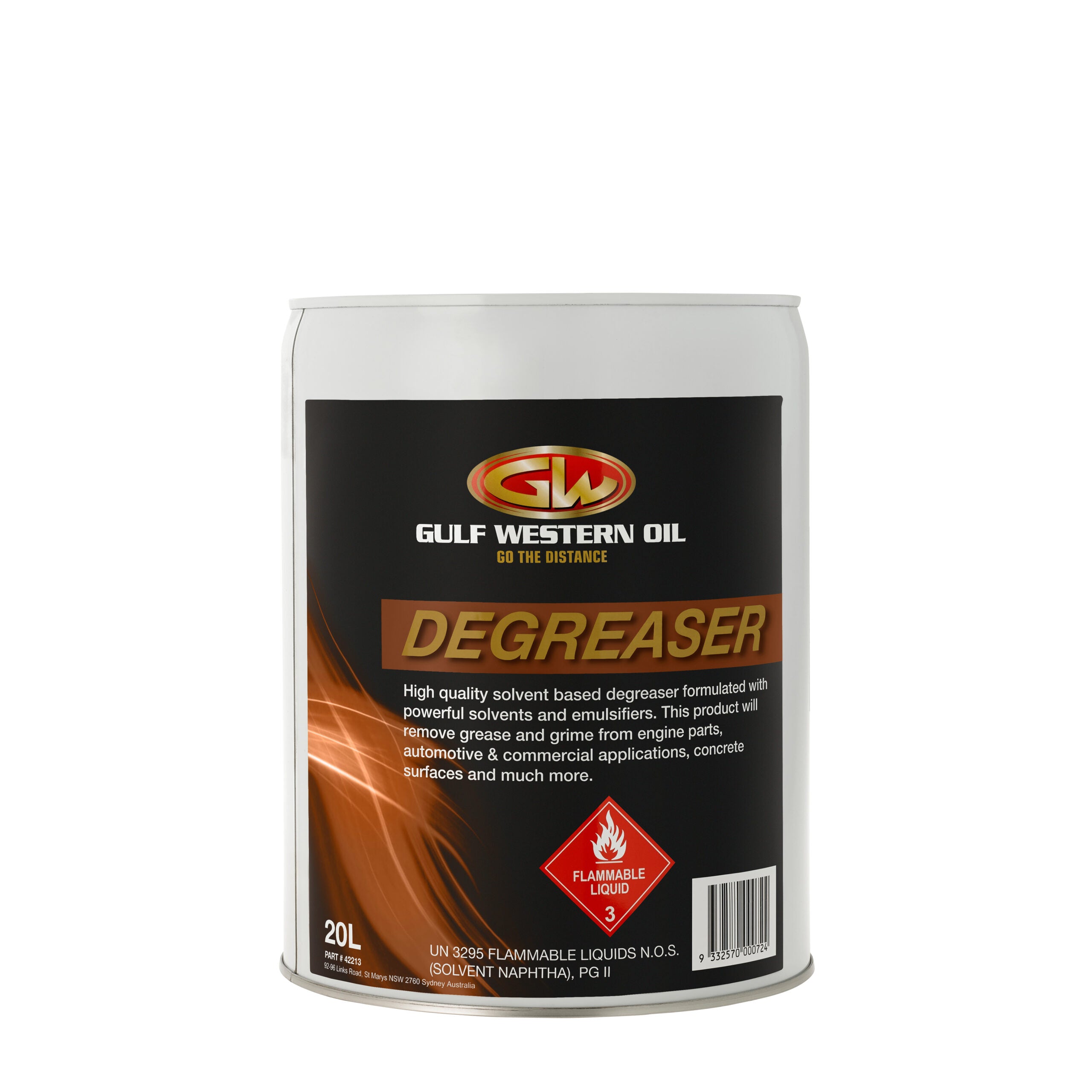 Degreaser Hardware Gulf Western Premium Quality Lubricating Oils 20L