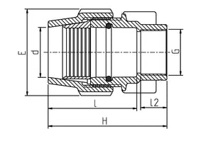10832- Fittings-Adaptor - Female - Metric-16mm x 3/4" - Austral Ag