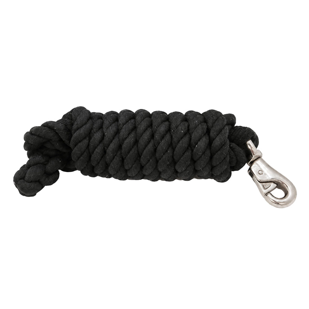 11328- Animal Accessories-Heavy Lead Rope-Black - Austral Ag