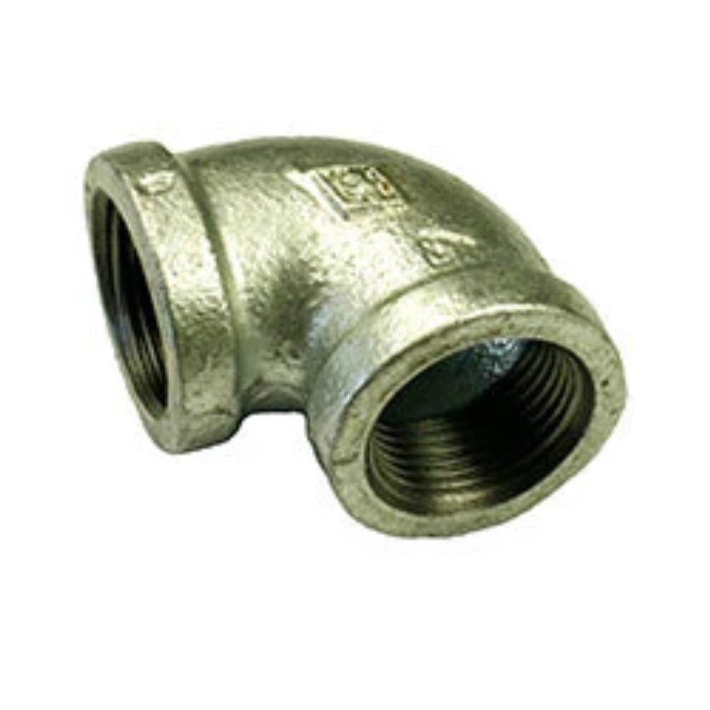 12002- Fittings-Galvanised 90D Elbow Female/Female-3/4" - Austral Ag