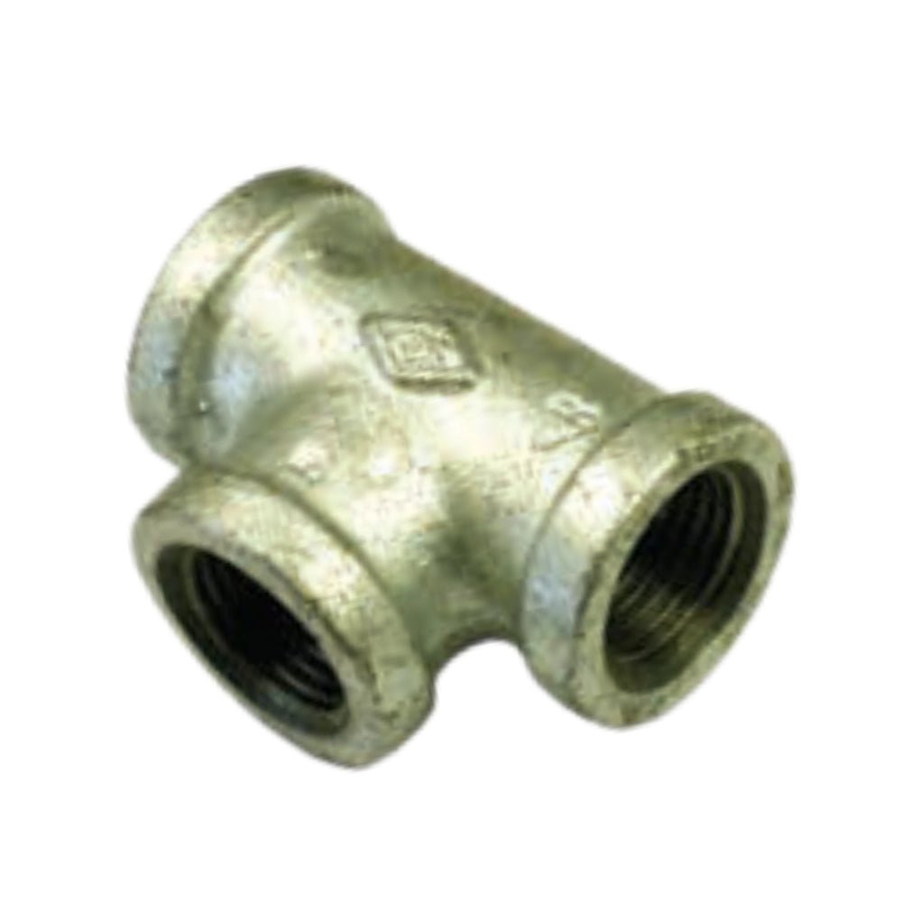 12072- Fittings-Galvanised Equal Female Tee-3/4" - Austral Ag