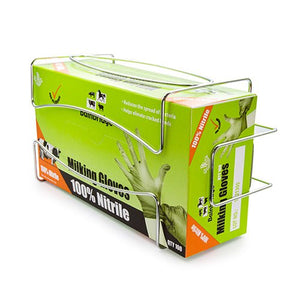 12857- Animal Health-Disposable Gloves Wall Bracket - Stainless Steel - Austral Ag