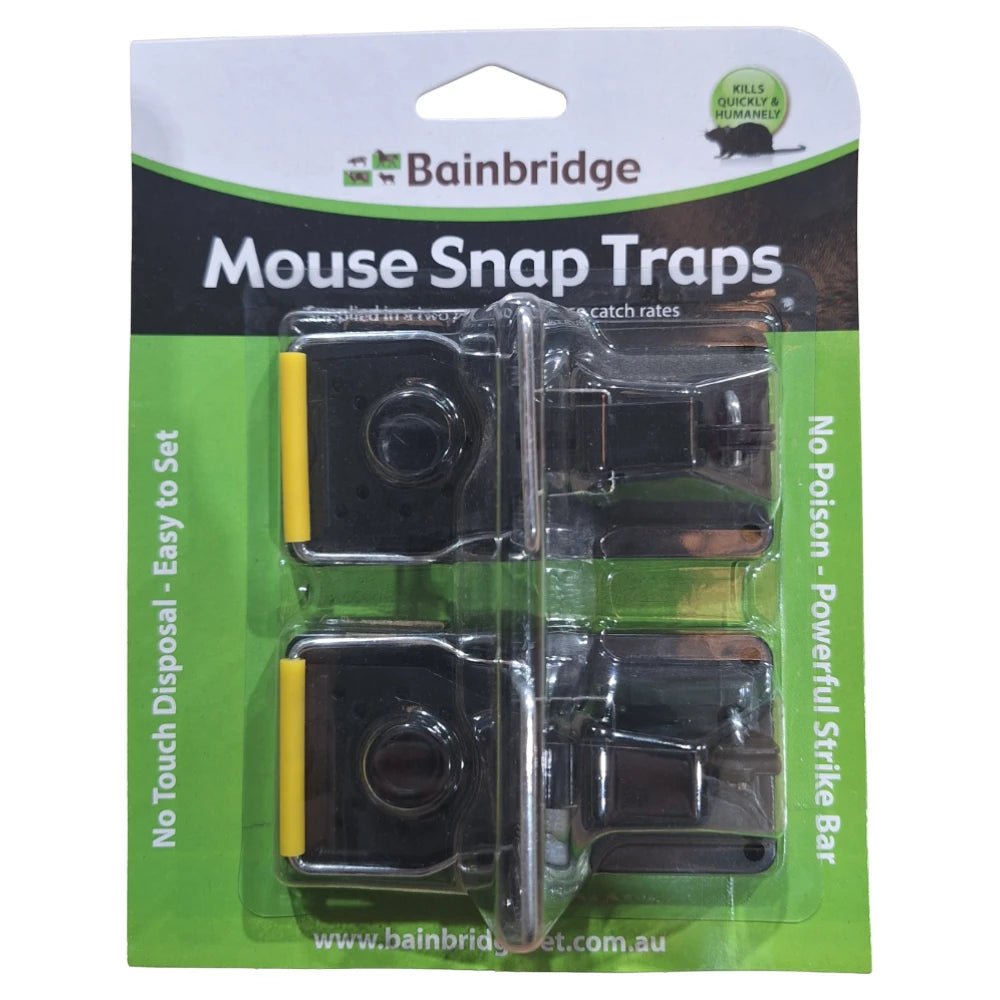 13309- Hardware-Mouse Snap Traps with Wire Strike Bar - 2 Pack - Austral Ag