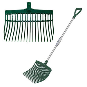 13607 - Hardware - Telescopic Stable Fork Plastic - Green - Austral Ag