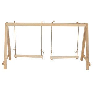 Chicken Playground - Wooden Double Swing Animal Accessories Bainbridge Pty Ltd