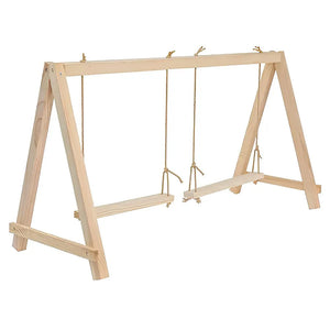 Chicken Playground - Wooden Double Swing Animal Accessories Bainbridge Pty Ltd