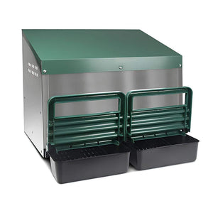 Nesting Box Metal & Plastic - Outside - Double Hole Animal Accessories Bainbridge Pty Ltd