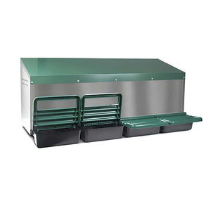 Nesting Box Metal & Plastic - Outside - Four Hole Animal Accessories Bainbridge Pty Ltd