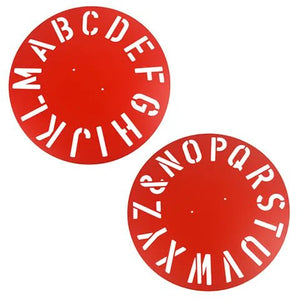 14932- Hardware-Clockface Stencil - Reusable Marking Template-A-Z Only - Austral Ag
