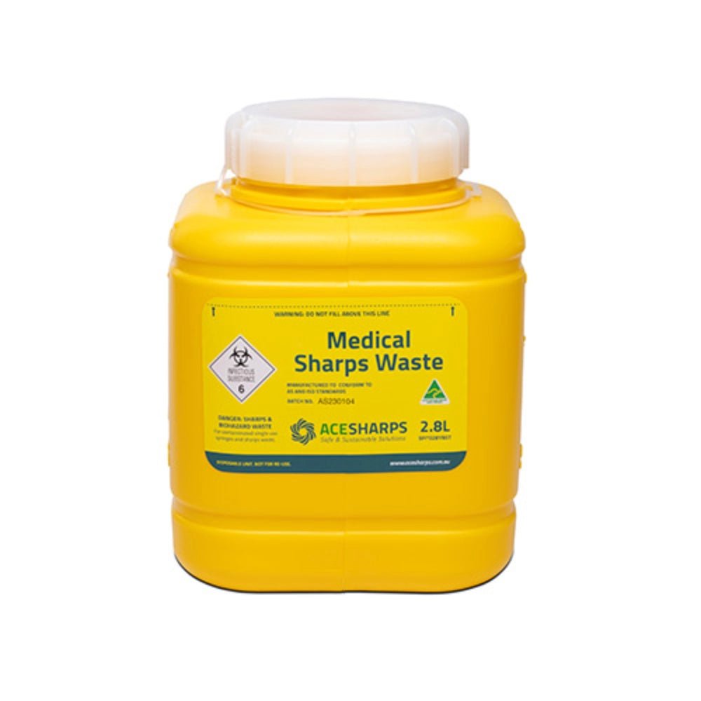 14994 - Animal Health - Sharps Disposal Containers - 2.8L - Austral Ag
