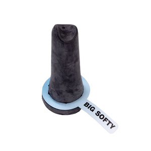 Excal black soft calf teat with a white band and 'BIG SOFTY' label on a white background