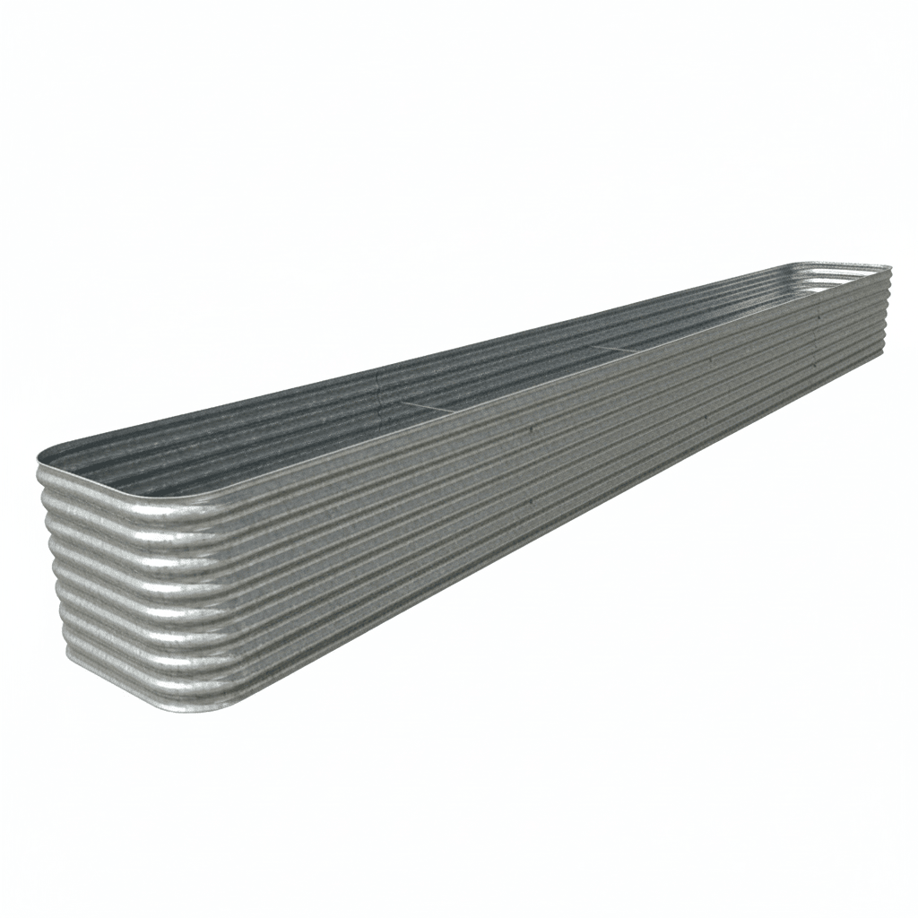 15677 - Tanks - Slimline Steel Garden Bed - Raised Rectangle Planter Box - 600mm - 1200mm - Austral Ag
