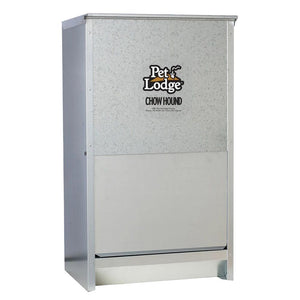 Pet Lodge 22kg Chow Hound pet food storage container on a white background