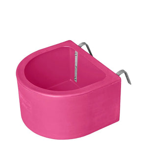 16188 - Livestock - Fence Feeder D Shape - Pink - Austral Ag