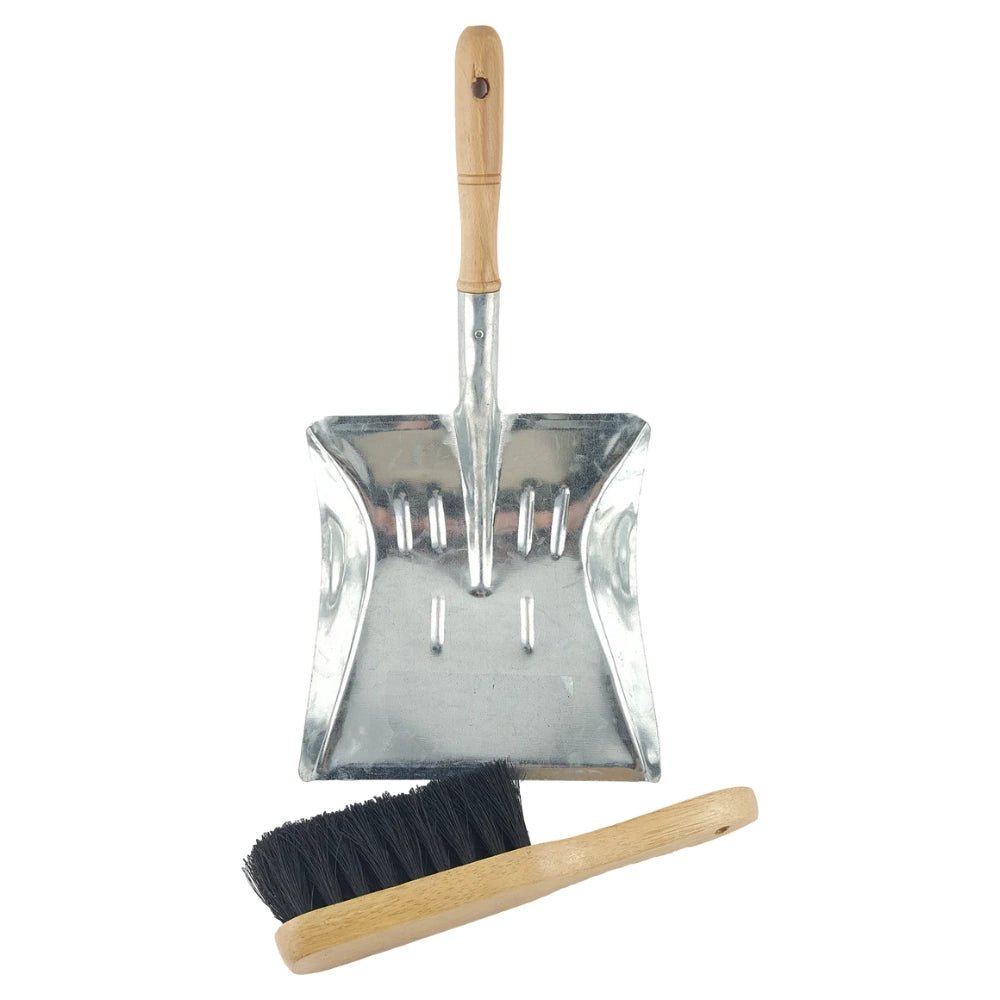 18183- Hardware-Steel Dustpan & Brush - Austral Ag