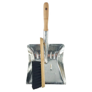 18183- Hardware-Steel Dustpan & Brush - Austral Ag