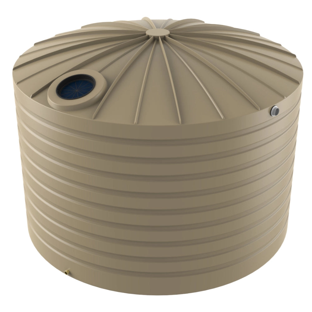 Beige water tank on a white background
