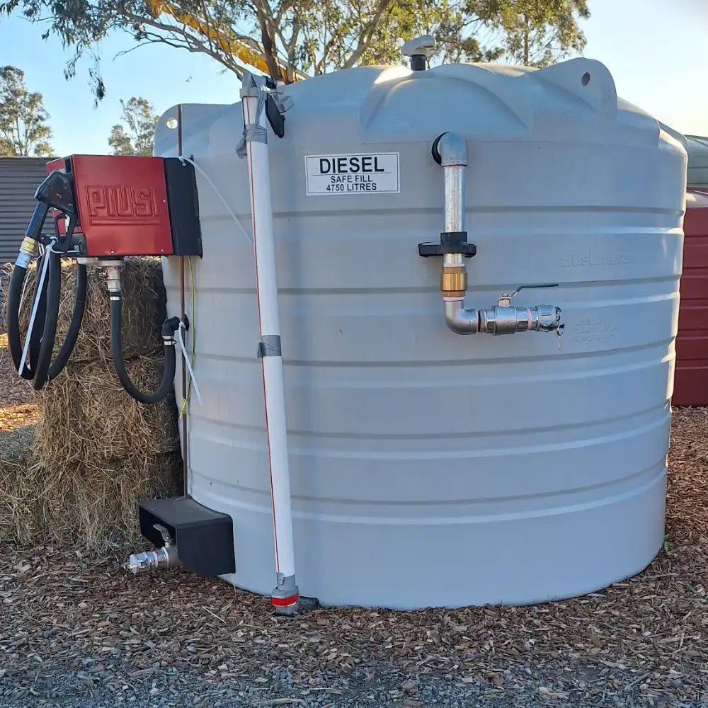 18833 - Tanks - Bushmans 5000L Round Diesel Fuel Dispensing Tank - Austral Ag
