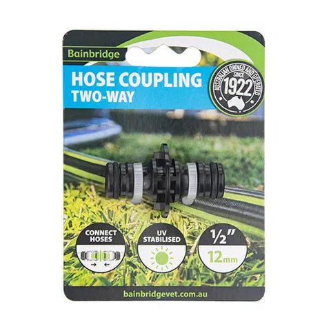 18983 - Hardware - Hose Coupling - Two Way Garden Hose Splitter - Austral Ag