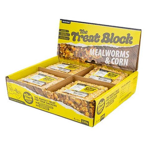 18992 - Supplementation - Chicken Treat - Flock Blocks with Dried Mealworms - Mealworms & Corn - Austral Ag