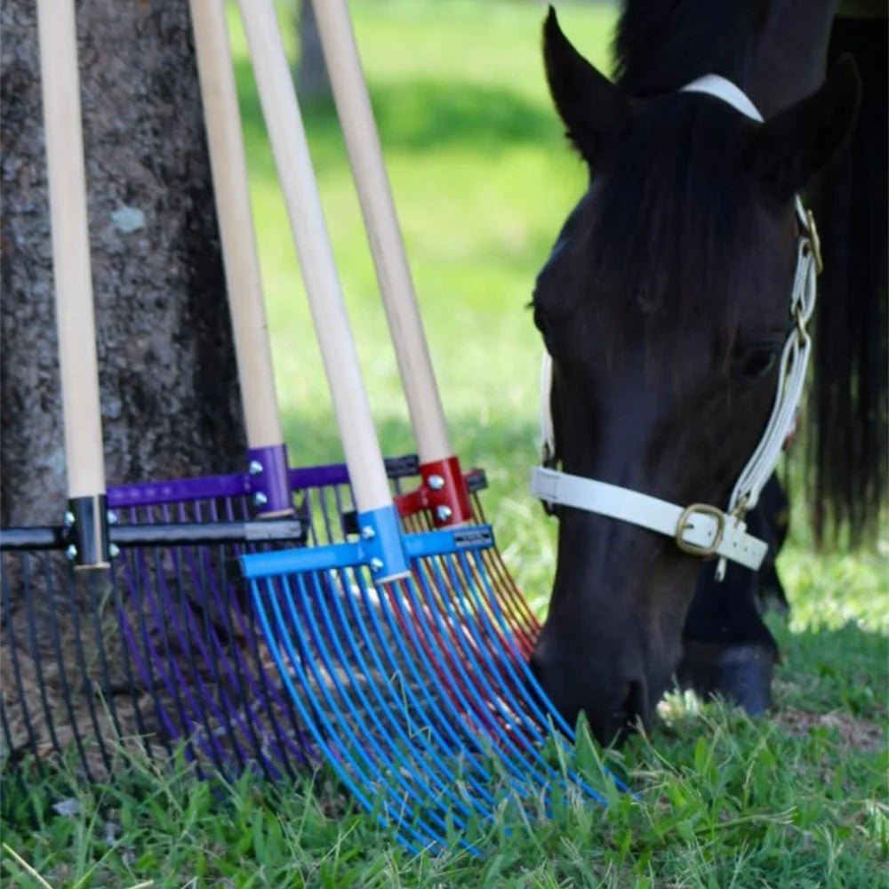 19026- Hardware-Millenia Stable Fork - Classic Rake-Blue - Austral Ag