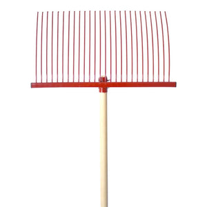 19036- Hardware-Millenia Stable Fork - Jumbo Rake-Red - Austral Ag