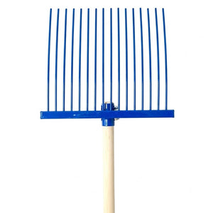 19038- Hardware-Millenia Stable Fork - Junior Rake-Blue - Austral Ag