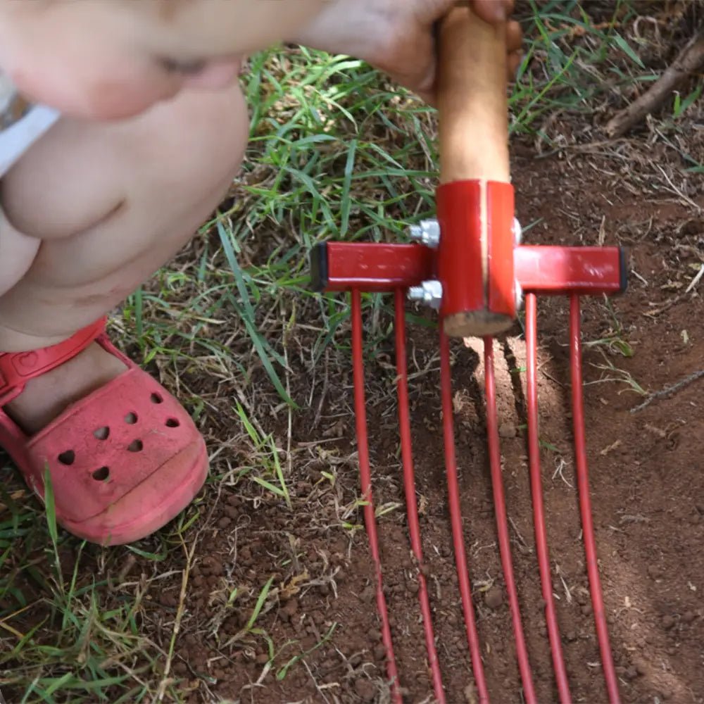 19064- Hardware-Millenia Tiller-Rake-Pink - Austral Ag