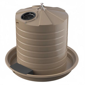 19088- Tanks-Bushmans 5610L Cup and Saucer Water Tank-Beige - Austral Ag
