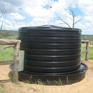 19091- Tanks-Bushmans 5610L Cup and Saucer Water Tank-Slate Grey - Austral Ag