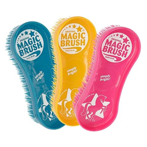 19171- Animal Accessories-MagicBrush Equine - Horse Grooming Brush-Multi-Colour 3 Pack - Austral Ag