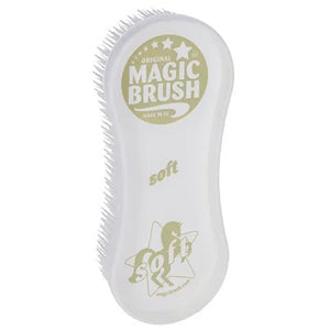 19173- Animal Accessories-MagicBrush Equine - Horse Grooming Brush-Soft White Lily - Austral Ag