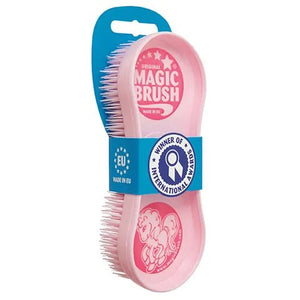 19173- Animal Accessories-MagicBrush Equine - Horse Grooming Brush-Soft White Lily - Austral Ag