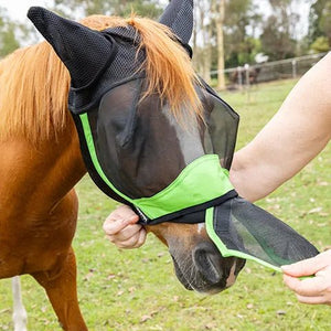 19181- Animal Accessories-Fly Mask - Professional with Ears-Cob - Austral Ag