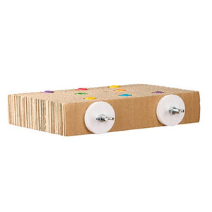 19290- Animal Accessories-Bird Toy - Destructive - Cardboard Treat N Seek - Austral Ag