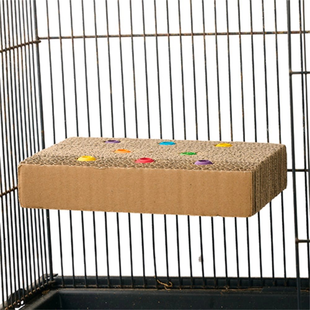 19290- Animal Accessories-Bird Toy - Destructive - Cardboard Treat N Seek - Austral Ag