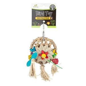 19302- Animal Accessories-Bird Toy - Destructive - Dreamcatcher With Tassel - Austral Ag