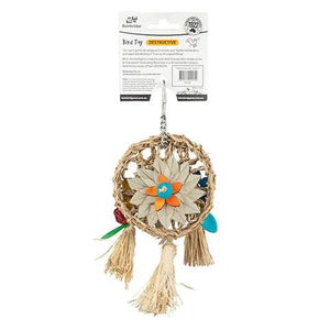 19302- Animal Accessories-Bird Toy - Destructive - Dreamcatcher With Tassel - Austral Ag