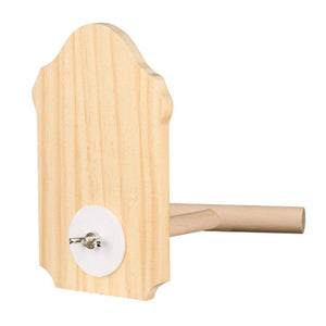 19310- Animal Accessories-Bird Toy - Perch - Wooden Mirror - Austral Ag