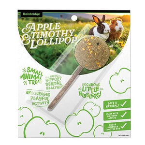 19335- Supplementation-Small Animal Treat - Timothy Hay Lollipop-Apple - Austral Ag