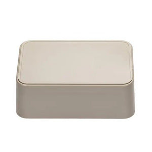 19453- Animal Accessories-Small Animal Feeder - Rectangular Weighted Bowl - 500ml-Brown - Austral Ag