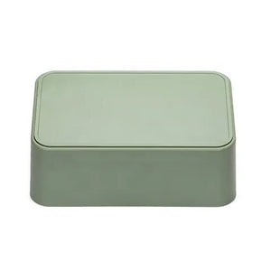 19454- Animal Accessories-Small Animal Feeder - Rectangular Weighted Bowl - 500ml-Green - Austral Ag