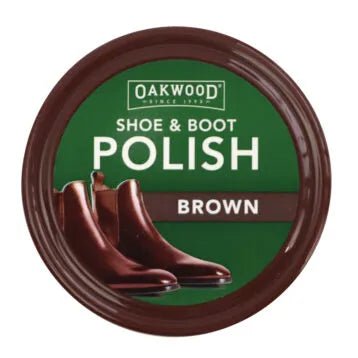 19468- Hardware-Oakwood Shoe and Boot Polish - 65g-Brown - Austral Ag