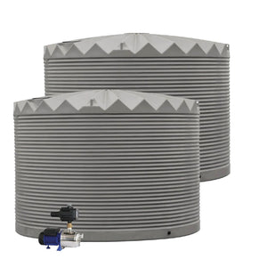 DEAL25Q402V2 - Tanks - 2 x 22,500L Rainwater Tanks + Pump - Wallaby™ - Austral Ag