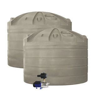 DEAL26Q112V2 - Tanks - 2 x 32,000L Rainwater Tanks + Pump - Merino (Paperbark™) - Austral Ag