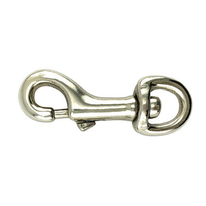 Round Swivel Eye Snaphook Nickel Plated Hardware Bainbridge Pty Ltd 10mm