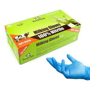Milking Gloves Nitrile Animal Health Bainbridge Pty Ltd Medium