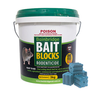 Bain Rodent Bait Blocks AG Chemicals Bainbridge Pty Ltd