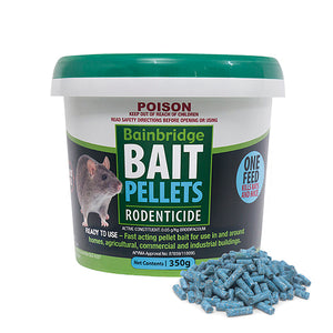Rodenticide bait pellets