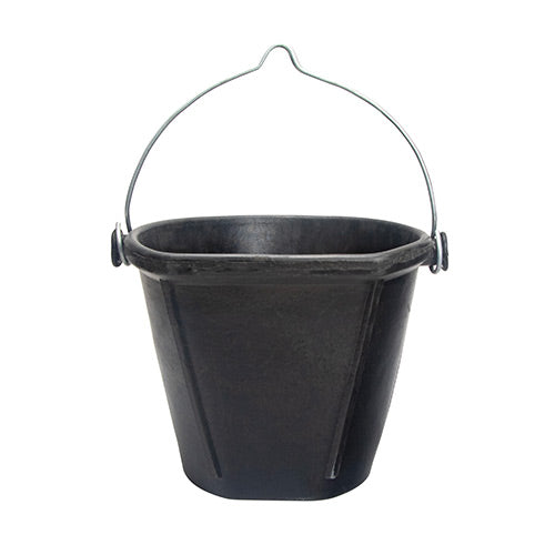 Recycled Rubber Flat Back Bucket - 18L